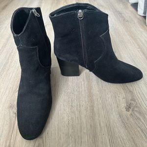 Zara suede black cowboy booties - EU 41